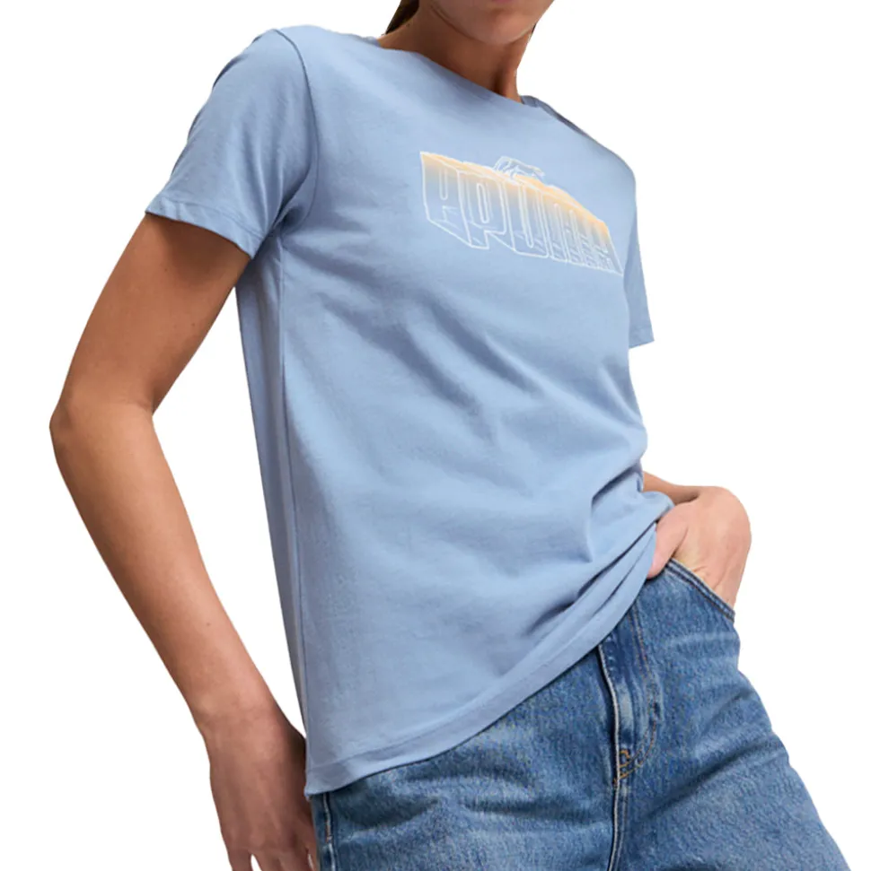 Novelty Fade Out Graphic Crew Neck Short Sleeve T-Shirt