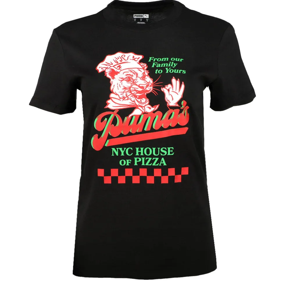 NYC House Of Pizza Graphic Crew Neck Short Sleeve T-Shirt