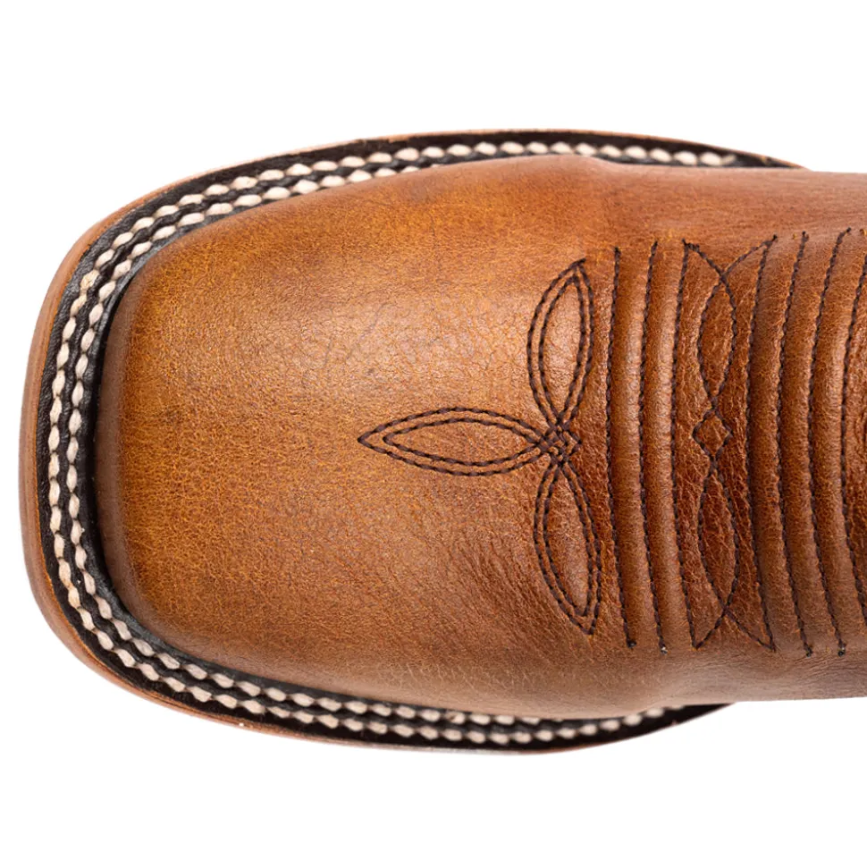 Patriot Embroidered Square Toe Cowboy Boots