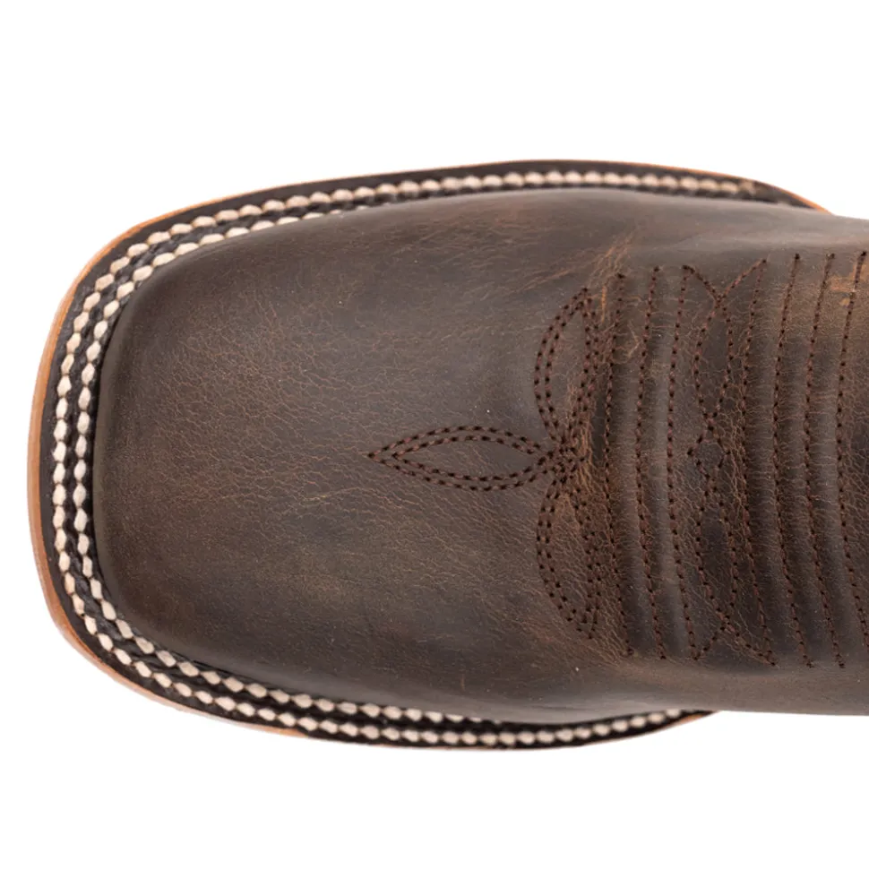 Patriot Embroidered Square Toe Cowboy Boots