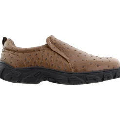 Performance Faux Ostrich Slip On Shoes