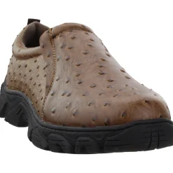 Performance Faux Ostrich Slip On Shoes