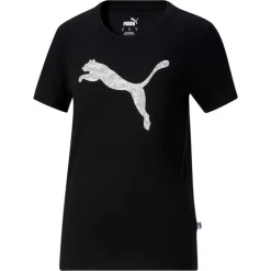Power Fill Cat Logo Crew Neck Short Sleeve T-Shirt