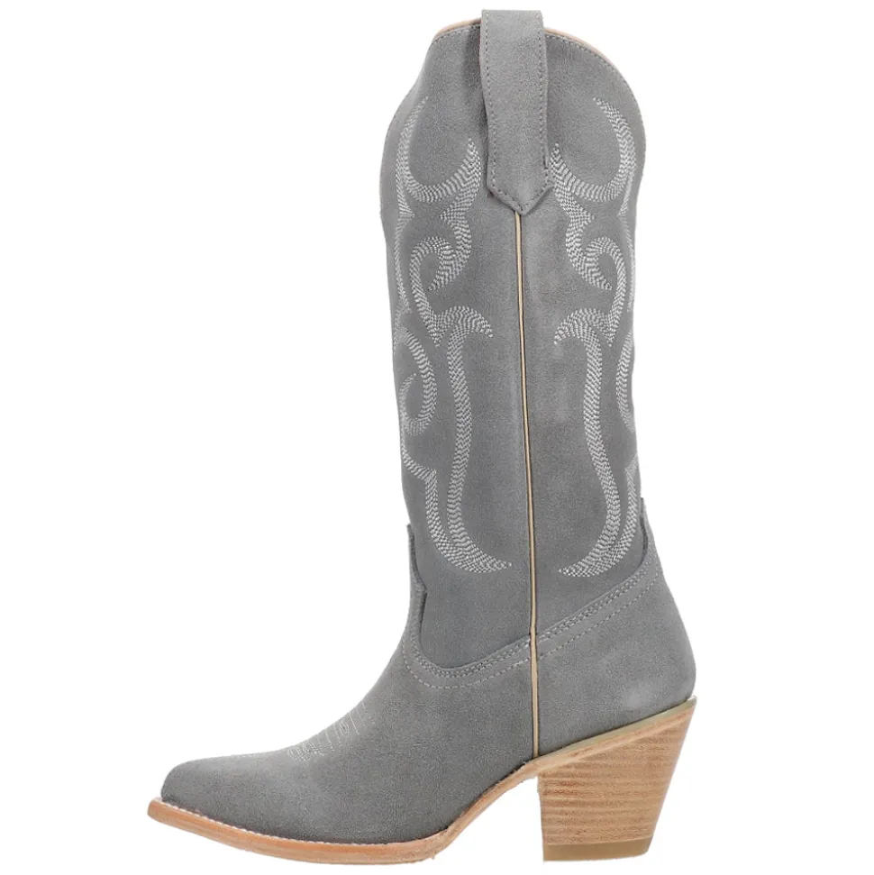 Quinn Embroidered Snip Toe Pull On Cowboy Boots