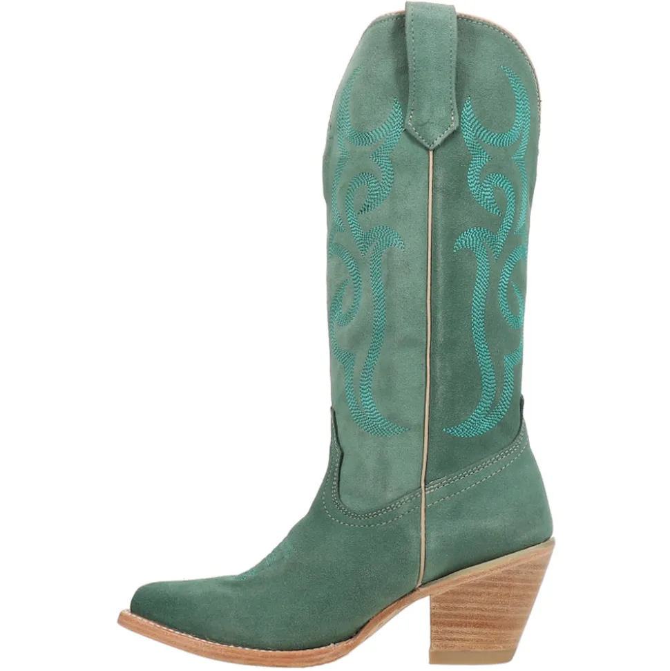 Quinn Embroidered Snip Toe Pull On Cowboy Boots