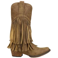 RickRack Embroidery Fringe Snip Toe Cowboy Boots