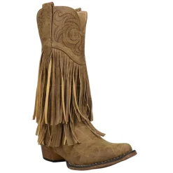 RickRack Embroidery Fringe Snip Toe Cowboy Boots