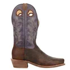 Ride 'Em Embroidered Square Toe Pull On Cowboy Boots