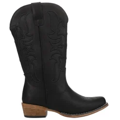 Riley Cord Embroidered Snip Toe Cowboy Boots