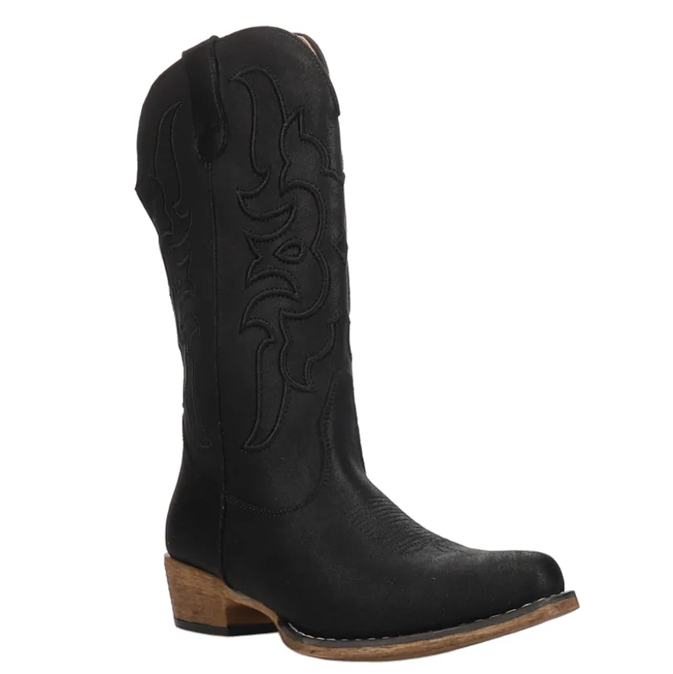 Riley Cord Embroidered Snip Toe Cowboy Boots