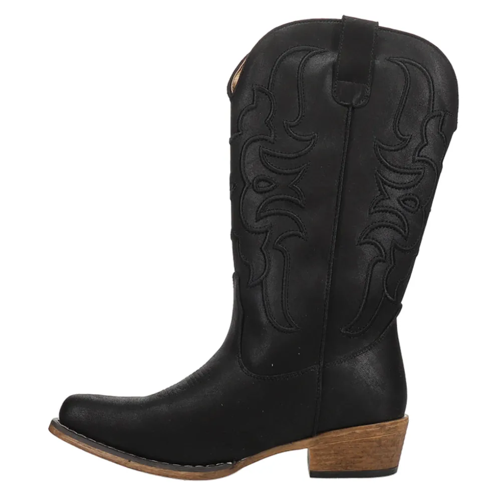 Riley Cord Embroidered Snip Toe Cowboy Boots