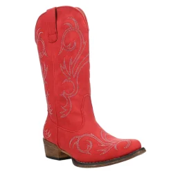 Riley Embroidered Snip Toe Cowboy Boots