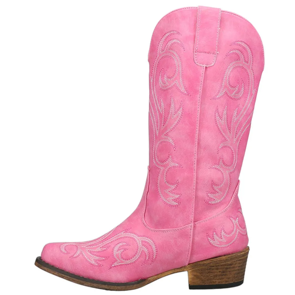Riley Embroidered Snip Toe Cowboy Boots