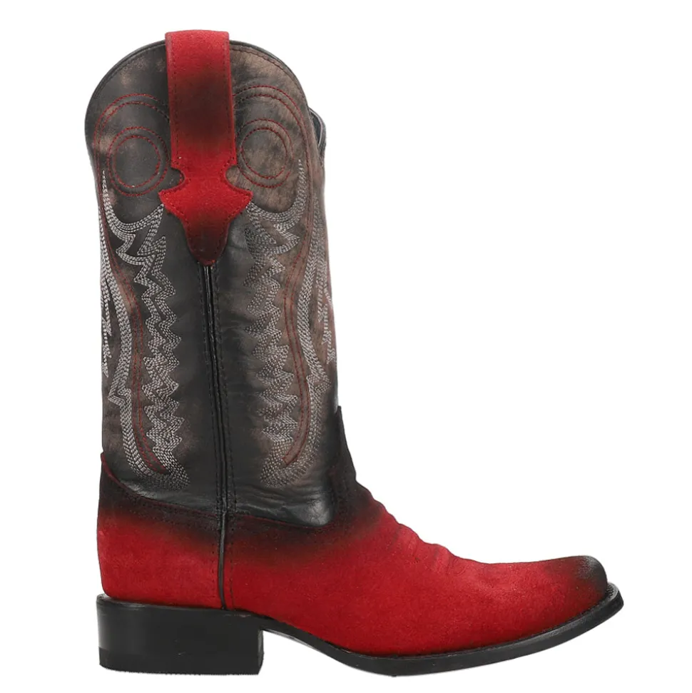 Roughrider Embroidered Narrow Square Toe Cowboy Boots