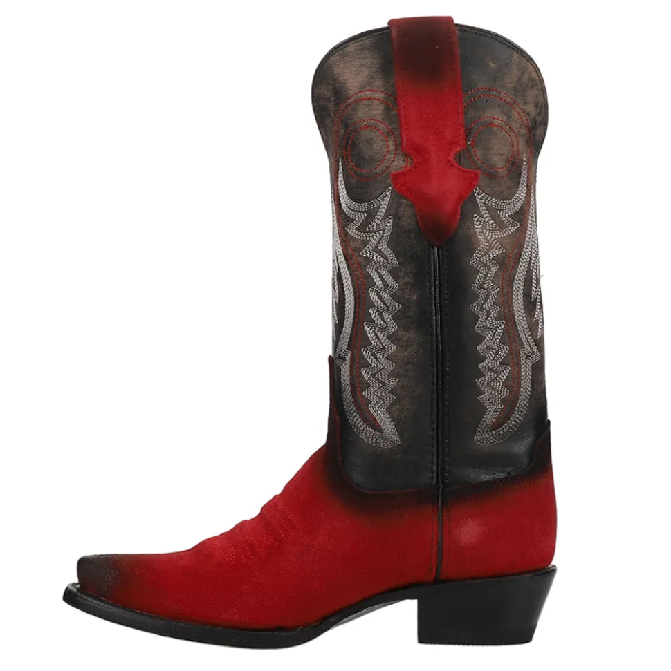 Roughrider Embroidered Snip Toe Cowboy Boots