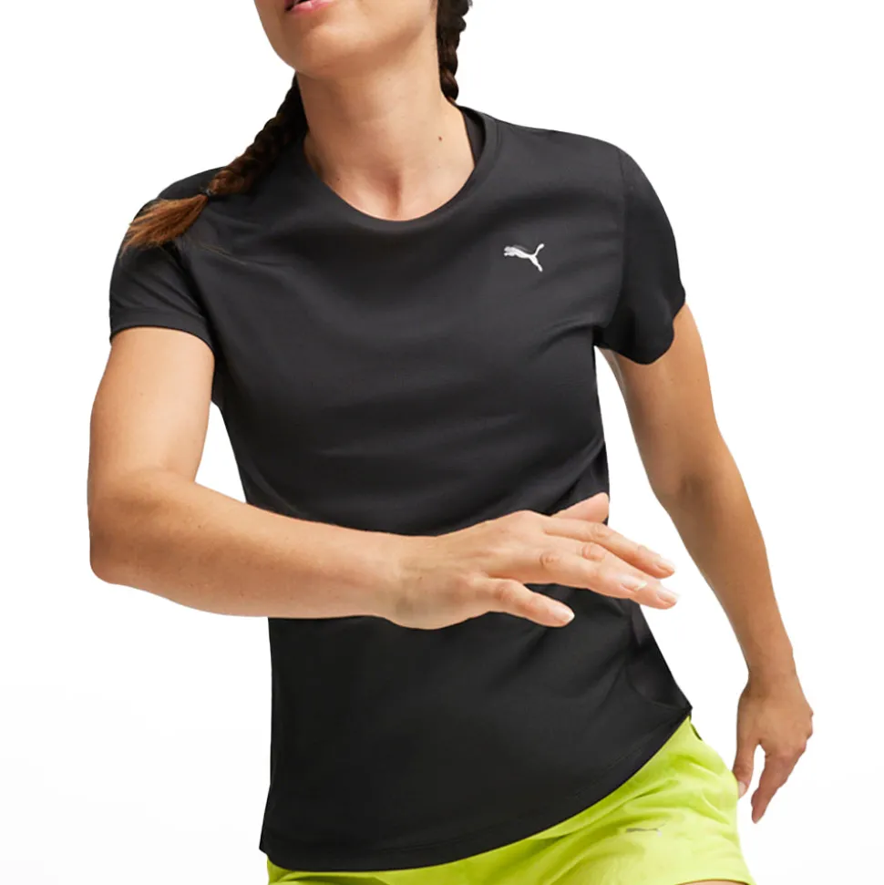 Run Favorite Logo Crew Neck Short Sleeve Athletic T-Shirt