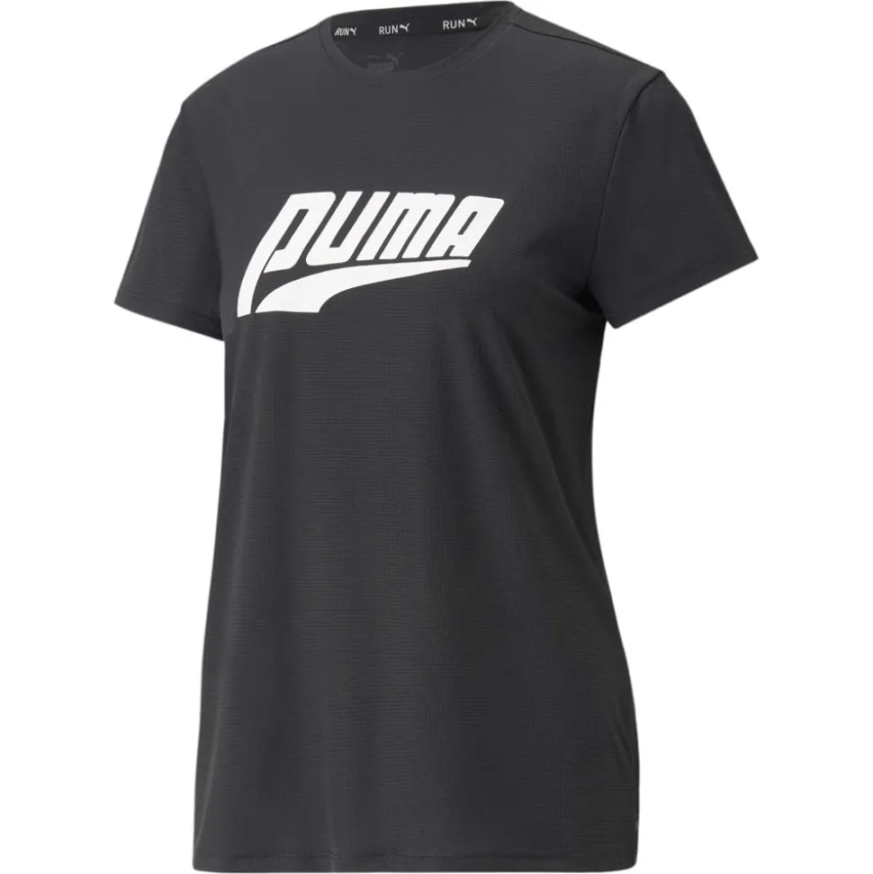 Run Logo Crew Neck Short Sleeve Athletic T-Shirt