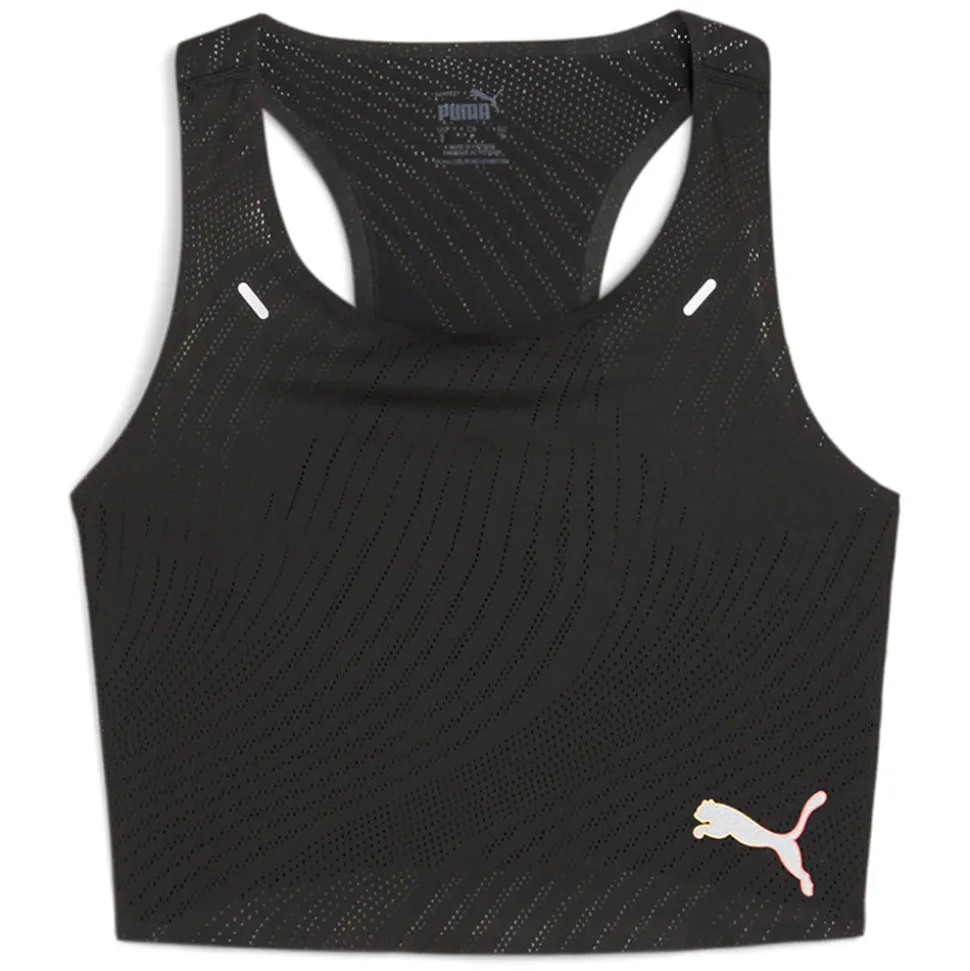 Run Ultraspun Cropped Scoop Neck Athletic Tank Top