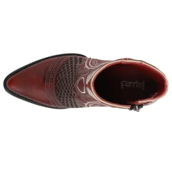 Savannah Embroidered Pointed Toe Zippered Cowboy Booties