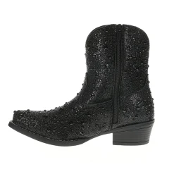 Shay Jewells Rhinestone Snip Toe Pull On Cowboy Booties