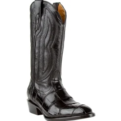 Stallion American Alligator Round Toe Cowboy Boots