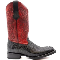 Stampede Croco Print Square Toe Cowboy Boots