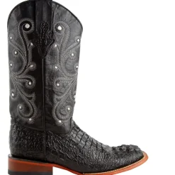 Stampede Croco Print Square Toe Cowboy Boots