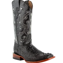 Stampede Croco Print Square Toe Cowboy Boots