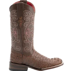 Stampede Croco Print Square Toe Cowboy Boots