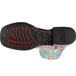 Stampede Croco Print Square Toe Cowboy Boots