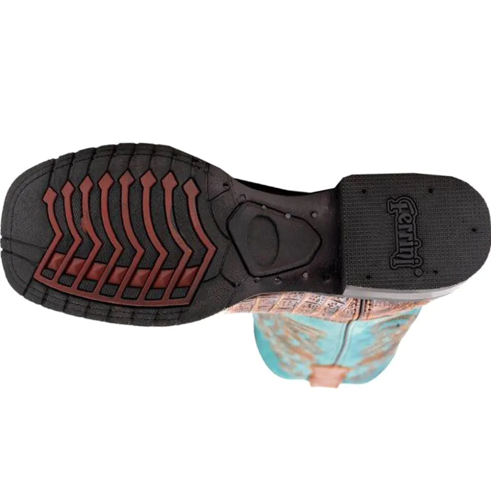 Stampede Croco Print Square Toe Cowboy Boots