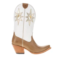 Starlight Cut-Outs Embroidered Snip Toe Cowboy Boots