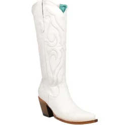 Stitch Pattern Embroidered Snip Toe Cowboy Boots