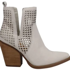 Stop N Stare Cut-Outs Pull On Pointed Toe Cowboy Booties