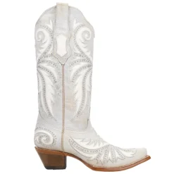 Studded Embroidered Snip Toe Cowboy Boots