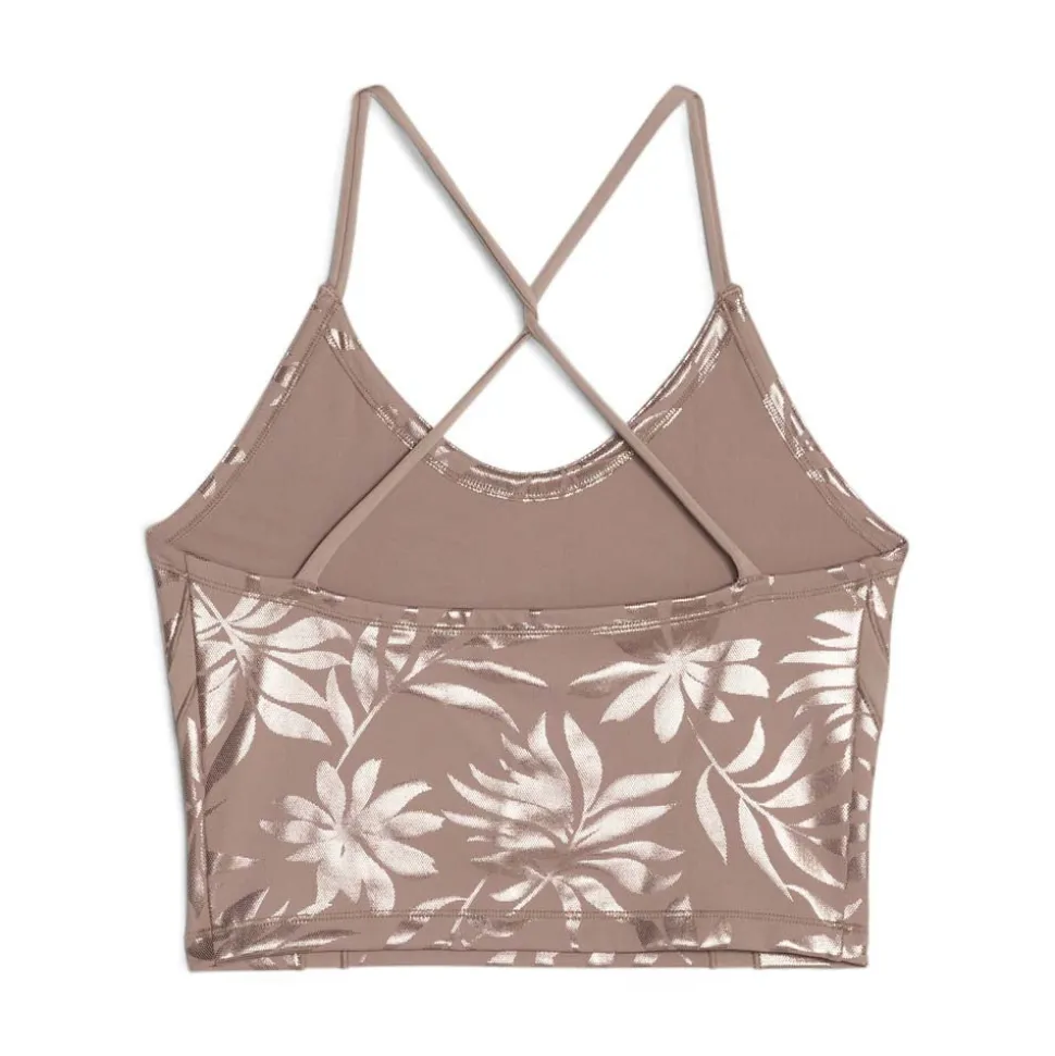 Studio Ultrabare Graphic Cropped Scoop Neck Athletic Tank Top