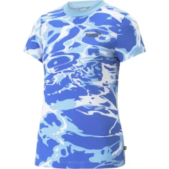 Summer Splash Graphic Crew Neck Short Sleeve T-Shirt
