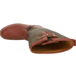 Sunjo Snake Round Toe Pull On Boots