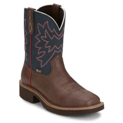 Sunny 8 Inch Wide Square Toe Cowboy Boots