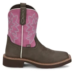 Sunny 8 Inch Wide Square Toe Cowboy Boots
