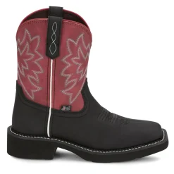 Sunny 8 Inch Wide Square Toe Cowboy Boots