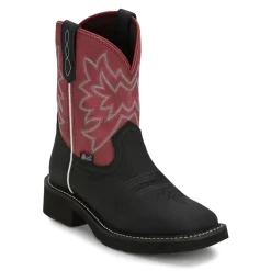 Sunny 8 Inch Wide Square Toe Cowboy Boots