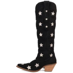 Super Star Fringe Tooled Inlay Snip Toe Cowboy Boots