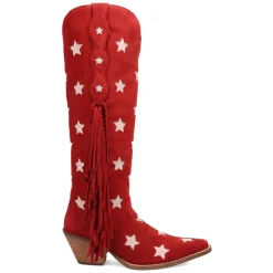 Super Star Fringe Tooled Inlay Snip Toe Cowboy Boots