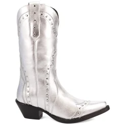 Sweet Treat Metallic Studded Snip Toe Cowboy Boots