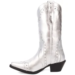 Sweet Treat Metallic Studded Snip Toe Cowboy Boots