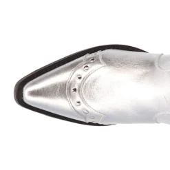Sweet Treat Metallic Studded Snip Toe Cowboy Boots