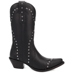 Sweet Treat Metallic Studded Snip Toe Cowboy Boots