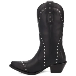Sweet Treat Metallic Studded Snip Toe Cowboy Boots