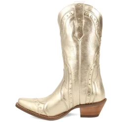 Sweet Treat Metallic Studded Snip Toe Cowboy Boots